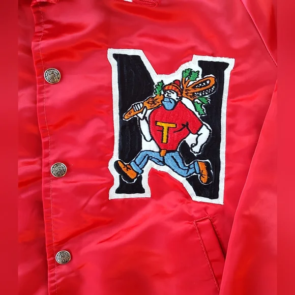 vintage '70s lacrosse Tyrol satin Snap jacketmens size medium